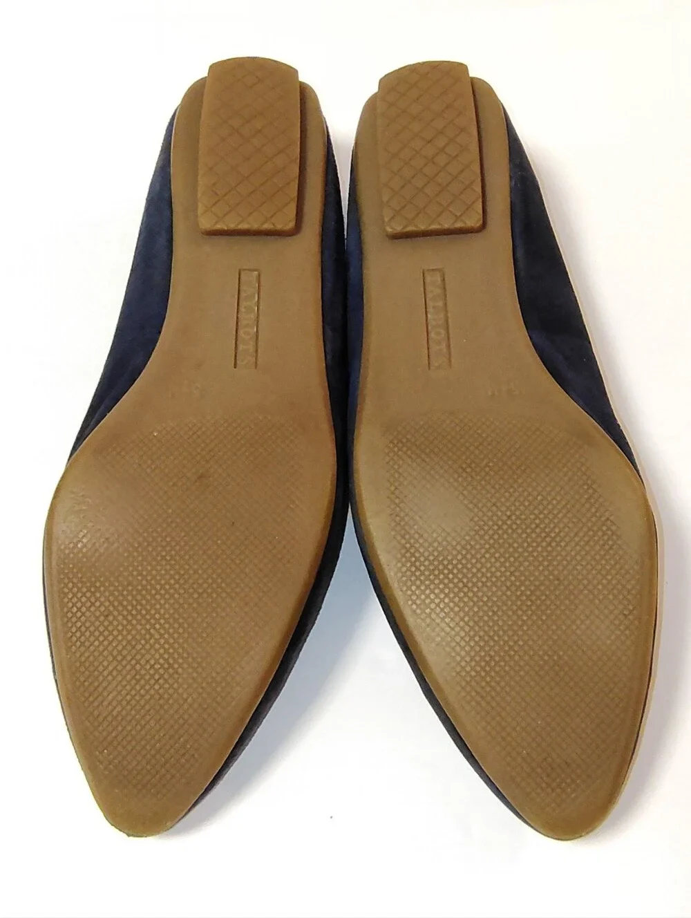 Talbots Women's Francesca Flower Suede Driving Moccasins Slip-On Flats Navy 5.5